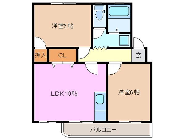 益生駅 徒歩8分 4階の物件間取画像